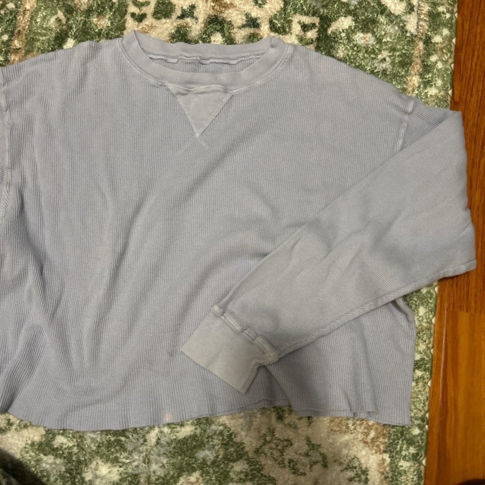 Light Blue Long Sleeve Top